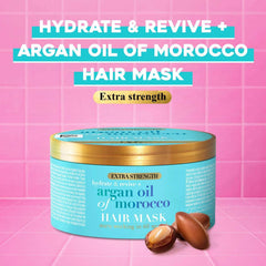 OGX Hydrate And Revive+ Extra Strength Argan Oil Of Morocco Hair Mask Blue