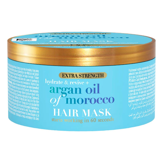 OGX Hydrate And Revive+ Extra Strength Argan Oil Of Morocco Hair Mask Blue