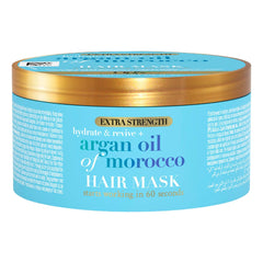 OGX Hydrate And Revive+ Extra Strength Argan Oil Of Morocco Hair Mask Blue