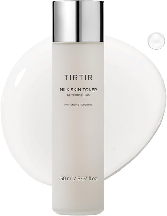 TIRTIR Milk Skin Rice Toner | Deep Moisturizing, Hydrating Toner for face, Niacinamide, Ceramide, Rice Bran Extract, Nature-Oriented Ingredients for Korean Skin Care, Vegan, 1.69 Fl Oz