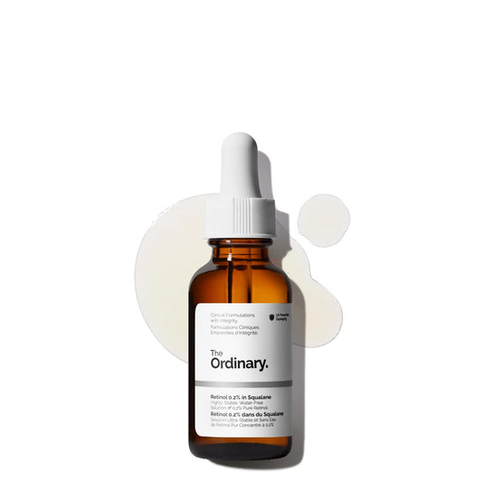 The Ordinary Retinol 0.2% in Squalane, Gentle Retinol Serum for the Face That Is Anti-Aging and Skin Smoothing, 1 Fl Oz