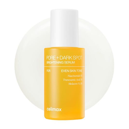 celimax Pore+Dark Spot Brightening Serum 30ml | Gel-like Serum for Enlarged Pores with Niacinamide, Tranexamic Acid, Pore Minimizer, Non-Irritating, Hydrating, For Sensitive Skin, hyperpigmentation