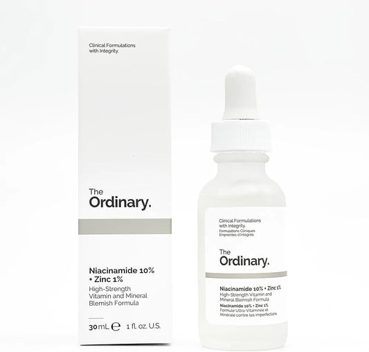 THE ORDINARY NIACINAMIDE SERUM WITH 10% ZINC 1 FLOZ FACE SERUM FOR OIL CONTROL 30 ML