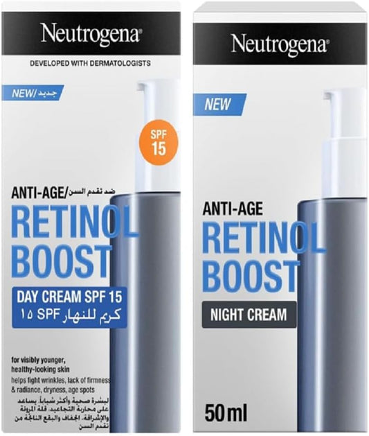 Neutrogena Retinol Boost Night Cream, Fights visible signs of ageing and reduces the appearance of wrinkles, dryness, and age spots, 50ml