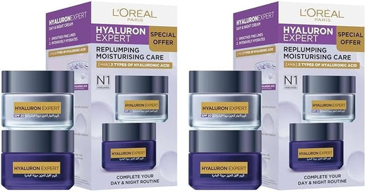 L’Oréal Paris Hyaluron Expert Day Cream+Night Cream, 100 ml