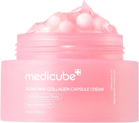 medicube Deep Vitamin C Golden Capsule Face Moisturizer - Liposome Capsules For Wrinkles, Skin Radiance - Transparent Gel for Glow Hydration - Korean Skin Care 1.94 oz
