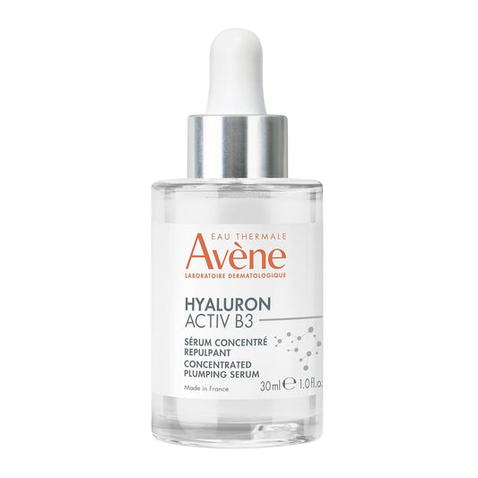 Avène Hyaluron ACTIV B3 Concentrated Plumping Serum, Light-weight hydrating serum, powered by Niacinamide + Pure Hyaluronic Acid, Firms & Plumps the skin for a healthy complexion 1 oz