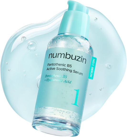 numbuzin No.1 Serum | Pantothenic B5 Active Soothing Serum | Soothing Hydrating | Pantothenic Acid, Niacinamide | Excess Oil Control, Reduces Breakouts, Acne | Oily, Acne-Prone Skin | 50ml