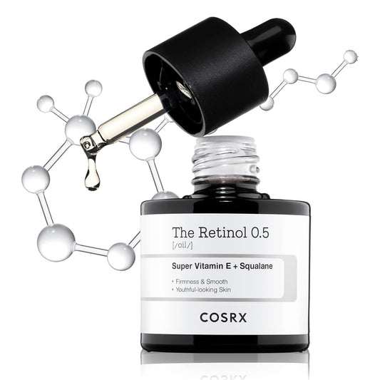 COSRX Retinol 0.5 Oil, Anti-aging Serum with 0.5% Retinoid Treatment for Face, Reduce Wrinkles, Fine Lines, Gentle Skincare for Day & Night, Not Tested on Animals, Korean Skin Care