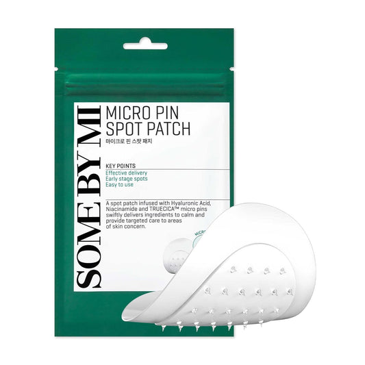 SOME BY MI Micro Pin Spot Patch - Pack of 1, 14mm 9 Counts - Microneedle Hydrocolloid Pimple Patch with Salicylic and Hyaluronic Acid - Skin Troubles Care Focused Spot Cover - Korean Skin Care