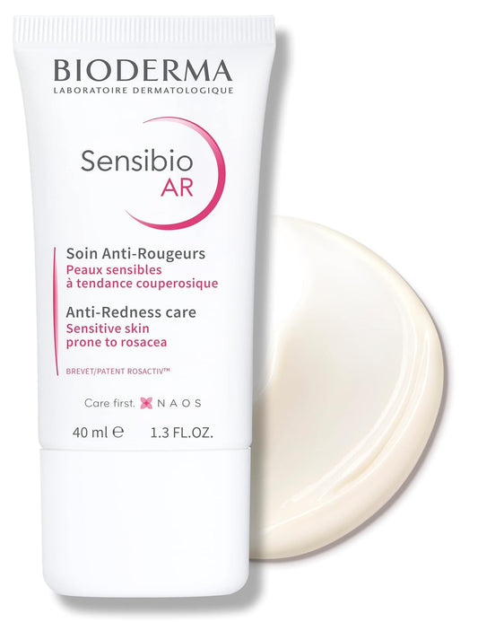 Bioderma - Sensibio AR Cream - Facial Redness Relief Lotion - Skin Soothing and Moisturizing - Face Lotion for Sensitive Skin