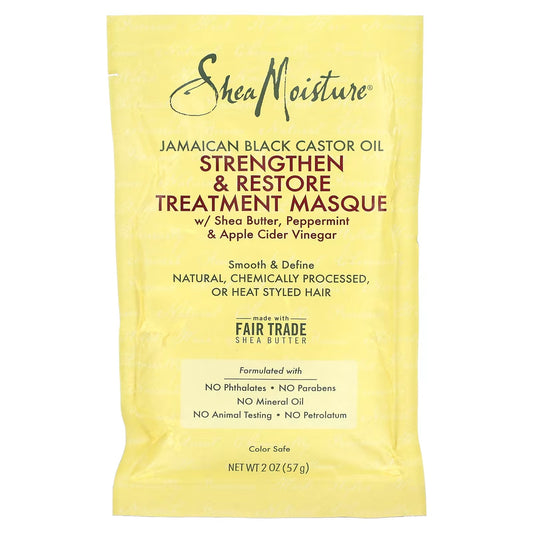 SheaMoisture, Jamaican Black Castor Oil, Strengthen & Restore Treatment Masque, 2 oz