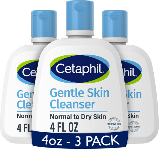 Cetaphil Oil Free Gentle Foaming Cleanser For Dry to Normal, Sensitive Skin, 8oz Pack of 2, Made with Glycerin and Vitamins B5 and E, Dermatologist Tested, Hypoallergenic, Soap Free, Fragrance Free