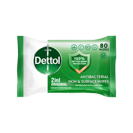 Dettol Original 2 in 1 Antibacterial Skin and Surface Wipes