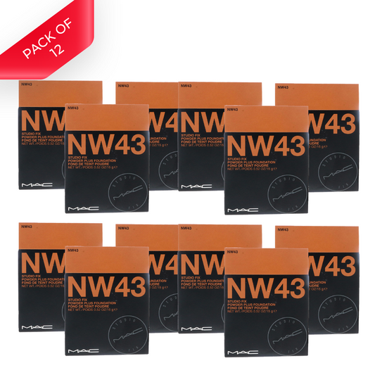 MAC Studio Fix Powder Plus Face Foundation - NC43 (Pack of 12)