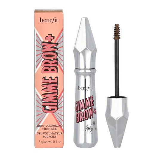 Benefit Gimme Brow+ Volumizing Fiber Gel, #3 Medium Neutral Light Brown, 0.05 Fl Oz
