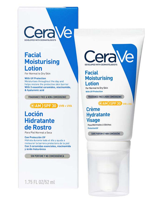 CeraVe AM Facial Moisturizing Lotion SPF30 with Hyaluronic Acid 52ml