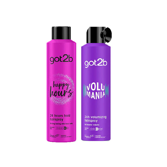 Schwarzkopf Got2b Volumania 24h Hair Spray + Got2b Happy Hour Hair Spray