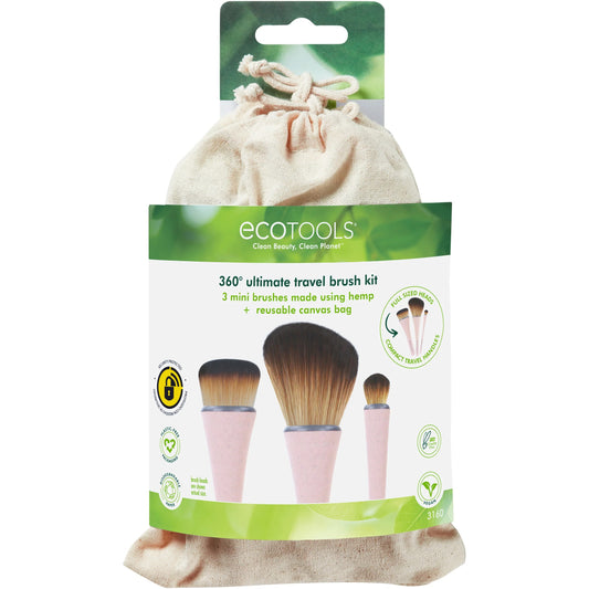 360 Ultimate Compact Hemp Makeup Brush Ki