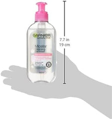 Garnier Micellar Gel Face Wash For Sensitive Skin 200ml, Gentle Face Cleanser & Makeup Remover, Recognised By The British Skin Foundation, Rinse-Off, Non-Drying & Fragrance Free Formula