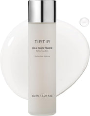 TIRTIR Milk Skin Rice Toner | Deep Moisturizing, Hydrating Toner for face, Niacinamide, Ceramide, Rice Bran Extract, Nature-Oriented Ingredients for Korean Skin Care, Vegan, 1.69 Fl Oz