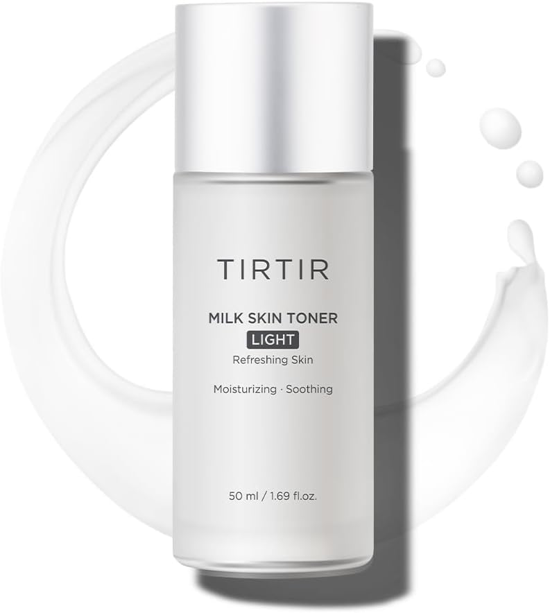 TIRTIR Milk Skin Rice Toner | Deep Moisturizing, Hydrating Toner for face, Niacinamide, Ceramide, Rice Bran Extract, Nature-Oriented Ingredients for Korean Skin Care, Vegan, 1.69 Fl Oz
