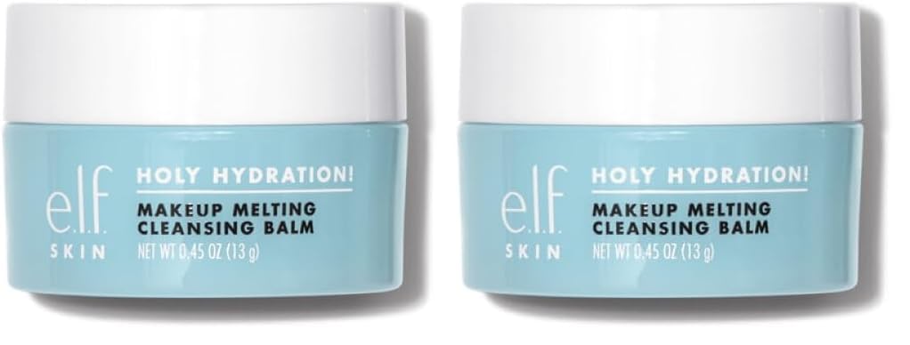 e.l.f. SKIN Holy Hydration! Makeup Melting Cleansing Balm, Face Cleanser & Makeup Remover, Infused with Hyaluronic Acid to Hydrate Skin