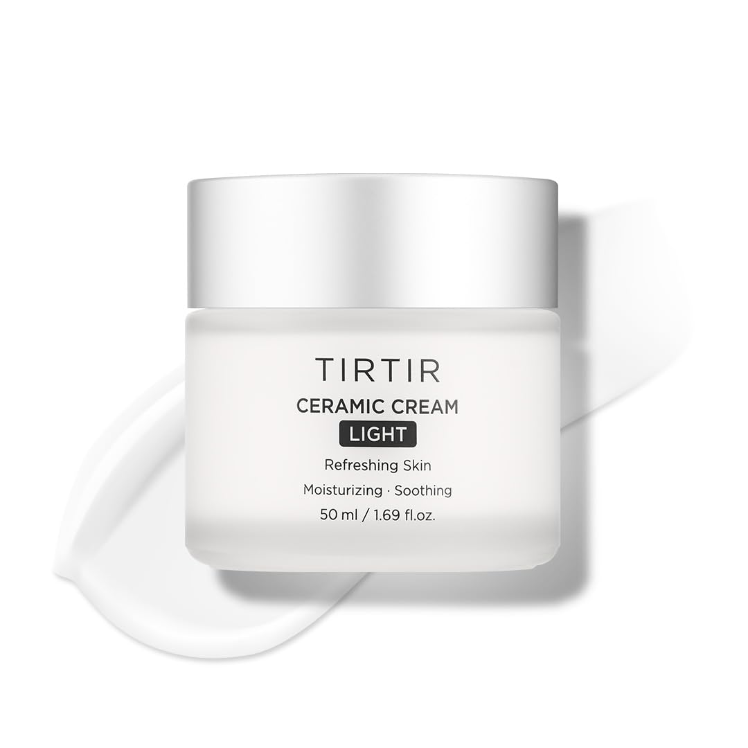 TIRTIR Natural Ceramide Cream | Deep moisturizer for Glass Skin, Polyglutamic acid, Centella Asiatica Extract, Skin barrier, Lightweight, Mild, Nature derived ingredients, Dry skin, Korean skincare