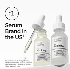 The Ordinary Mandelic Acid 10% + Hyaluronic Acid, Gentle Exfoliating Serum for Clarity and Hydration, 1 Fl Oz
