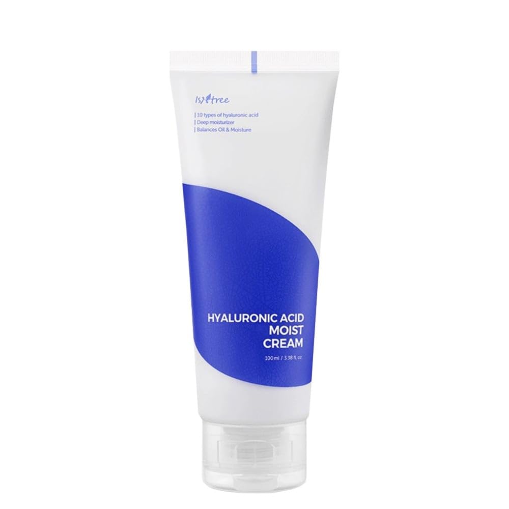 ISNTREE Hyaluronic Acid Mothst Cream Face Moisturizer 80ml (2.71 fl oz) | Facial Night Cream Day Cream 4 with Hyaluronic Acid | Deep Moisturizing, Protects & Nourishes Dry & Sensitive Skin