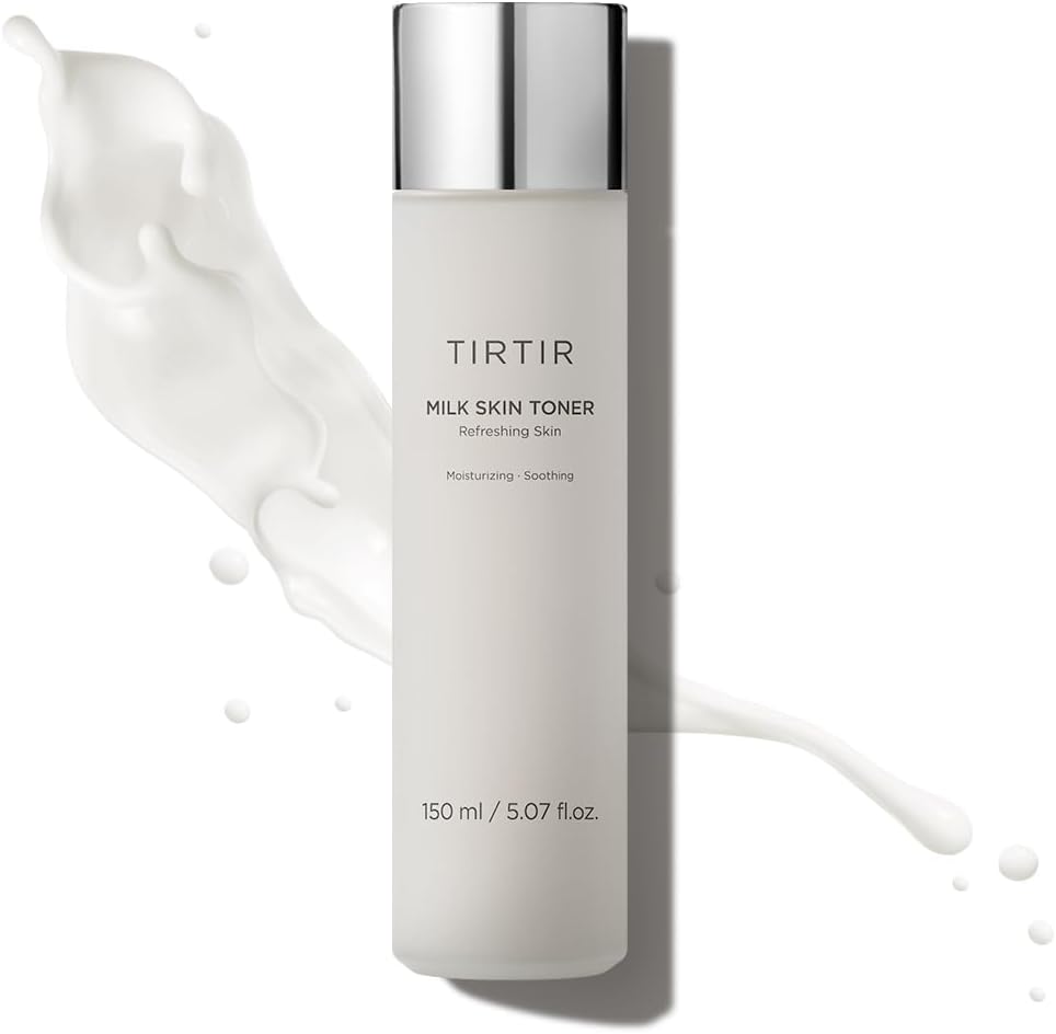 TIRTIR Milk Skin Rice Toner - Deep Moisturizing, Hydrating Toner for face, Niacinamide, Ceramide, Rice Bran Extract Vegan, 5.07 fl.oz.