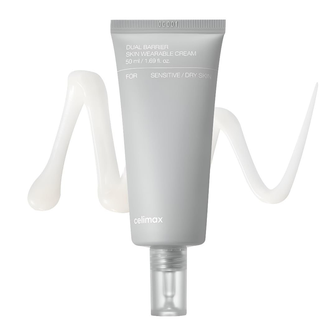celimax Dual Barrier Skin Wearable Cream | Long Lasting Cream Face Moisturizer with Ceramides, Hyaluronic Acid, Moisturizing, Hydrating, Soothing, Repairing, Day & Night Cream, 50ml