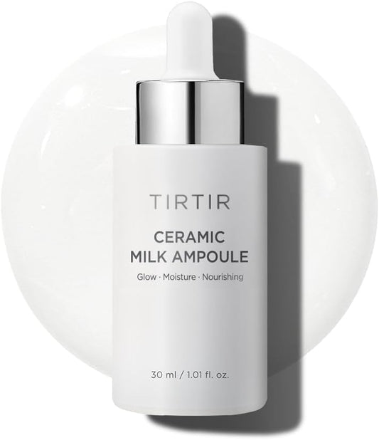 TIRTIR Ceramic Milk Ampoule (1.35 Fl Oz), 40ml (3 in 1 Skin care Triple Cream Formula)