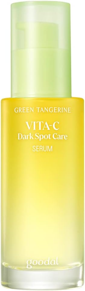 Goodal Green Tangerine Vitamin C Dark Spot Serum for Sensitive Skin | 70% Tangerine Extract, 4% Niacinamide, Arbutin & Tiger Grass to Fade Dark Spots and Post-Acne Hyperpigmentation (Single)