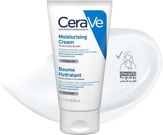Cerave Moisturizing Cream for Dry Skin with Hyaluronic Acid 50ml