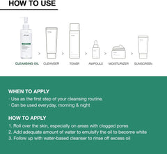 ANUA Heartleaf Pore Cleansing Oil MILD, Sensitive Skin Face Wash, Oil Cleanser for Face, Makeup Blackhead Remover, Korean Skin Care, Non-Comedogenic, Fragrance Free 6.76 fl oz(200ml)