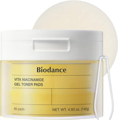 Biodance Collagen Gel Toner Pads, Pore Minimizer for Face, Improving Elasticity, Plumping Toner Pads for Sensitive Skin, Korean Skin Care, Valentines Day Gifts for Herㅣ4.93 fl.oz.(140g)*60Pads