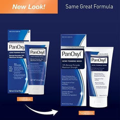 PanOxyl Acne Foaming Wash Benzoyl Peroxide 10% Maximum Strength Antimicrobial, 5.5 oz.(2 Pack Bundle)