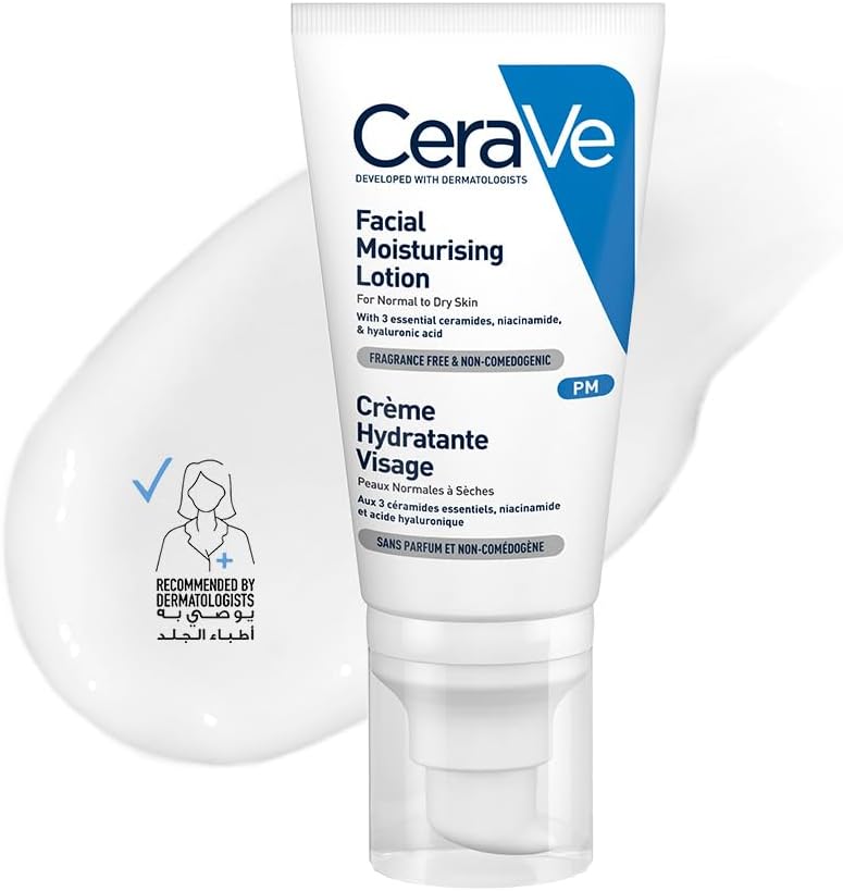 Cerave PM Facial Moisturizing Lotion Night Cream with Hyaluronic Acid 52ml