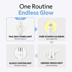 TIRTIR Milk Skin Rice Toner - Deep Moisturizing, Hydrating Toner for face, Niacinamide, Ceramide, Rice Bran Extract Vegan, 5.07 fl.oz.