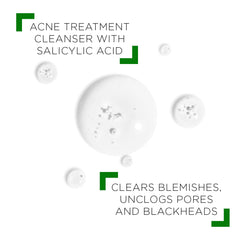 VICHY Normaderm Daily Acne Face Wash, Salicylic Acid Face Cleanser for Oily & Acne Prone Skin, Acne Cleanser that Clears Clogged Pores and Blackhead