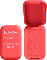 NYX Professional Makeup Buttermelt Blush, Powder Blush, up to 12 H Wear, Fade & Transfer Resistant, Feeling Butta.