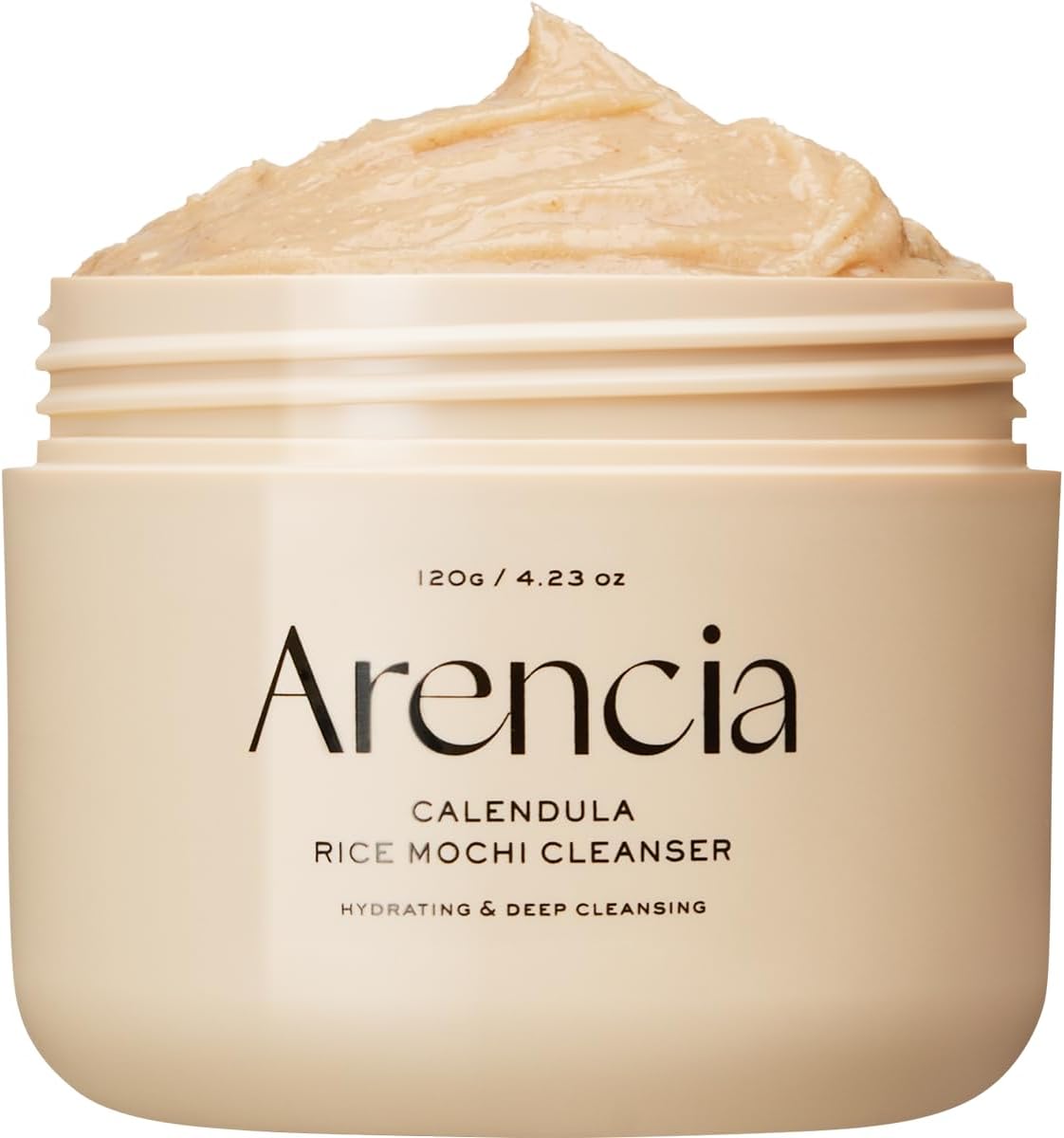 Arencia Korean Rice Mochi Face Cleanser 120g - Foaming Cleanser, Gentle Scrub All in One - Deep Cleansing, Moisturizing, Pore Minimizing, Removing Blackhead