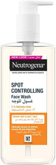 Neutrogena Spot Controlling Oil-Free Facial Wash (1x 200ml), Deep Cleansing Wash for Spot-Prone Skin, Helps Prevent Blemishes and Controls Shine, Non-Comedogenic and Dermatologically Tested