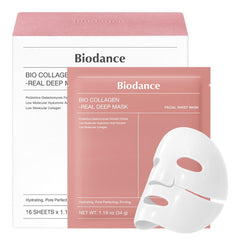 BIODANCE Rejuvenating Caviar PDRN Real Deep Mask, Overnight Hydrogel Mask, Skin Firming, Radiance, Enhancing Skin Recovery, Korean Skin Care, Valentines Day Gifts for Her | 1.19oz(34g) x 4ea