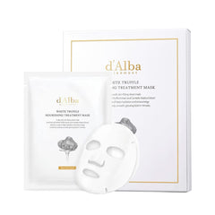 d'alba Piedmont Italian White Truffle Nourishing Mask 5pcs, Vegan Skincare, Nourishing Sheet Mask for Dry and Tired Skin, Deep Hydration, Korean Skin Care (5 Sheets)