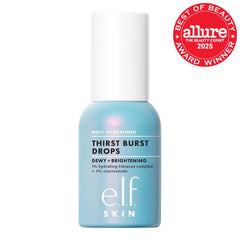 e.l.f. SKIN Holy Hydration! Thirst Burst Drops, Serum For A Radiant Complexion Instantly & Over Time, Made With Hyaluronic Acid, Vegan & Cruelty-Free