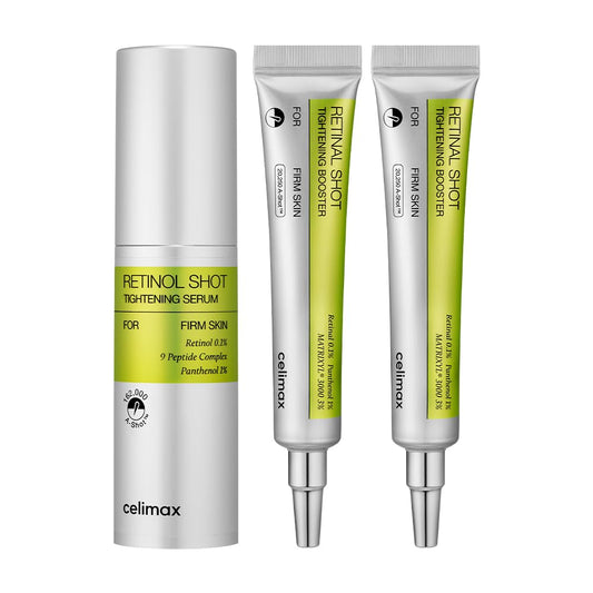 celimax Retinol Shot Serum 30ml + Retinal Shot Booster 15ml, Anti-aging Gift Set