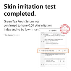 ISNTREE Green Tea Fresh Serum 50ml, 1.69 fl oz | Jeju Green Tea Extract | Controls Excessive Sebum | Balances Oil & Moisture | Relieves & Hydrates Skin | Korean Skincare