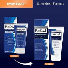 PanOxyl Acne Foaming Wash Benzoyl Peroxide 10% Maximum Strength Antimicrobial, 5.5 oz.(2 Pack Bundle)